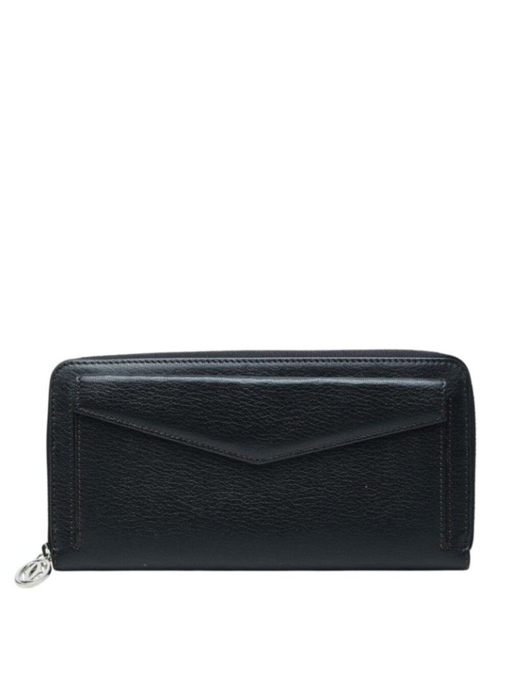 Cartier les Must Wallet Envelope Black Leather